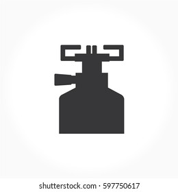 Vector icon burner. Stove logo. 