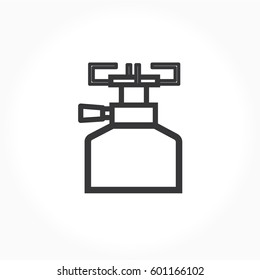 Vector icon burner. Stove logo. 