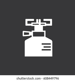 Vector icon burner. Stove logo. 