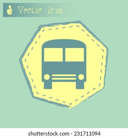 Vector icon of the bus