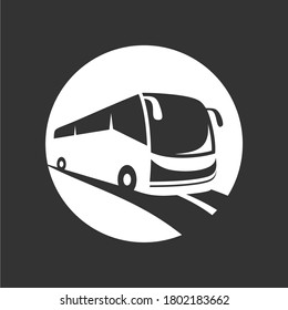 icono vector de un bus con color negro