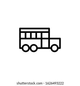 Vector icon, bus icon. Line design template