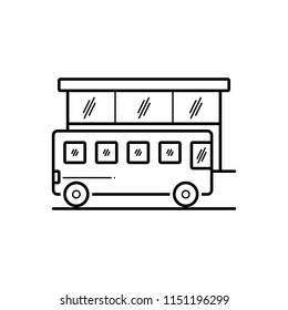 Vector icon for bus stop 