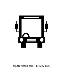 Icono del vector de un vehículo de bus con formato EPS 10