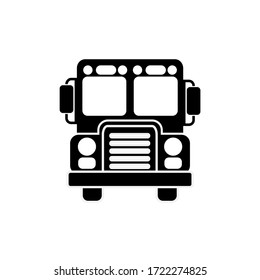 Vector icon of a bus vehicle with EPS format 10