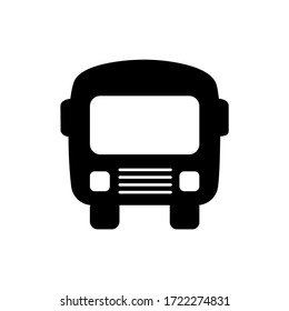 Vector icon of a bus vehicle with EPS format 10