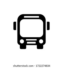 Vector icon of a bus vehicle with EPS format 10