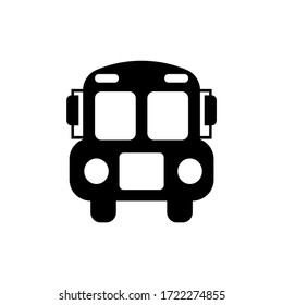 Vector icon of a bus vehicle with EPS format 10
