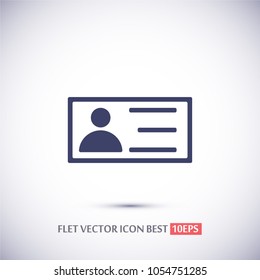 vector icon business card