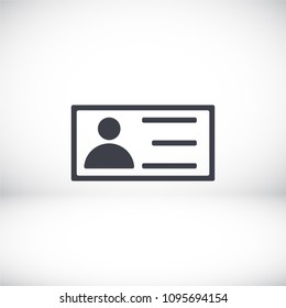vector icon business card