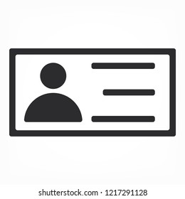 vector icon business card