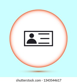 vector icon business card