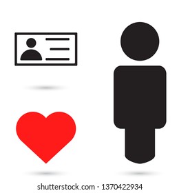 vector icon business card