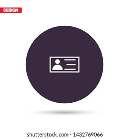 vector icon business card . Lorem Ipsum Illustration design