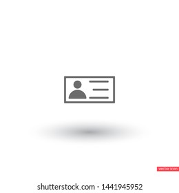 vector icon business card . Lorem Ipsum Illustration design