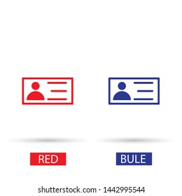 vector icon business card . Lorem Ipsum Illustration design