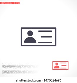 vector icon business card . Lorem Ipsum Illustration design