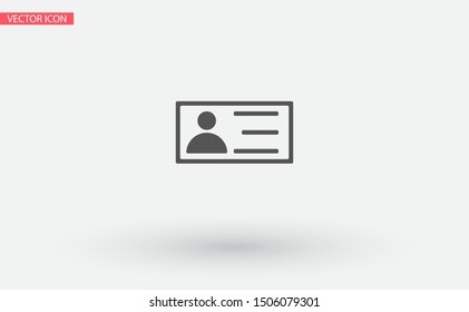 vector icon business card . Lorem Ipsum Illustration design