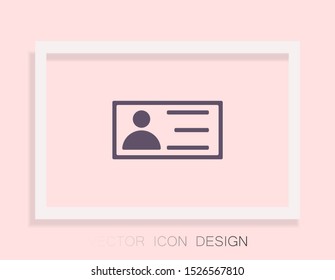 vector icon business card . Lorem Ipsum Illustration design
