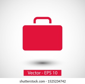 Вriefcase vector icon, Business concept, Case icon, Portfolio illustration