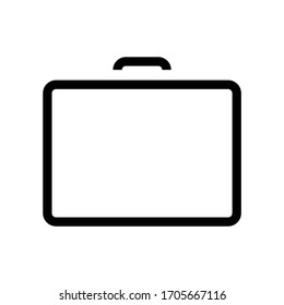 В icono del vector de mayúsculas y minúsculas, concepto de negocio, icono de caso, ilustración de cartera 