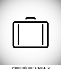 В icono del vector de mayúsculas y minúsculas, concepto de negocio, icono de caso, ilustración de cartera 