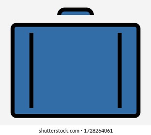Icono de vector de canal В, concepto de negocio, icono de caso, ilustración de cartera