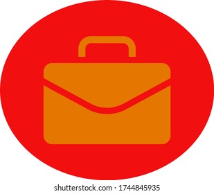 Вriefcase vector icon, Business concept, Case icon, Portfolio illustration