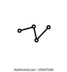 Vector icon of business growth chart
