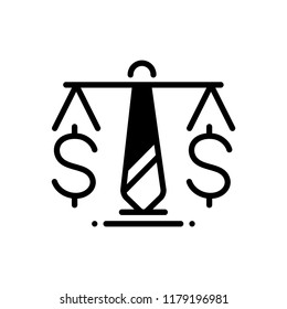 Vector icon for business law
