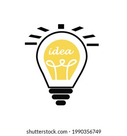 vector icon business new idea or good idea in project on white background