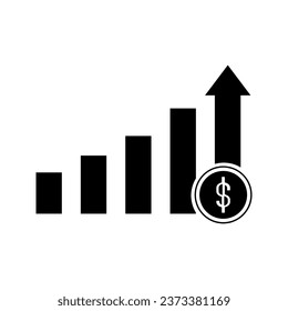 vector icon of business statistics ups and downs in income
