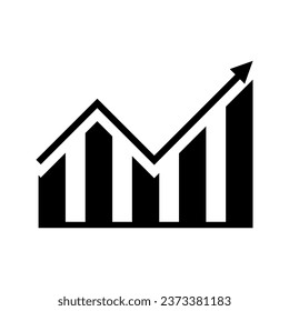 vector icon of business statistics ups and downs in income