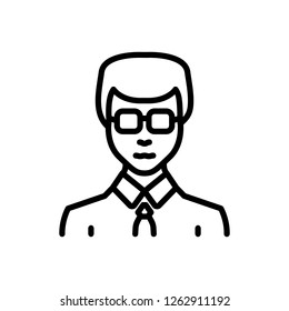 Vector icon for businessman