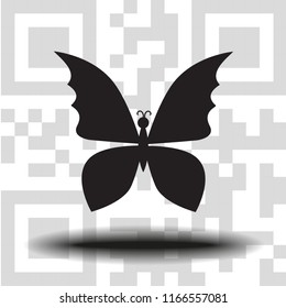 Vector icon butterfly