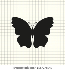 Vector icon butterfly