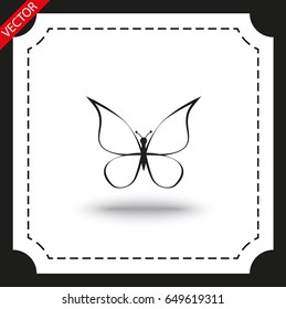 Vector icon butterfly