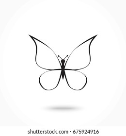Vector icon butterfly