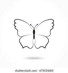 Vector icon butterfly