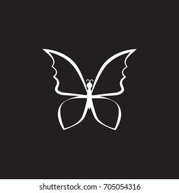 Vector icon butterfly
