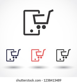 vector icon buy from phone 10 EPS
