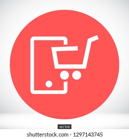 vector icon buy from phone 10 EPS