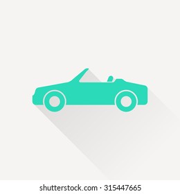 Vector icon of cabriolet
