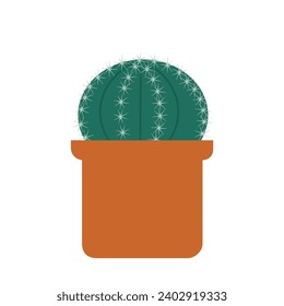 Vector icon Cactus in a pot