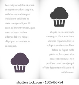 Vector icon cake 10 EPS