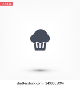 Vector icon cake 10 EPS . Lorem Ipsum Illustration design