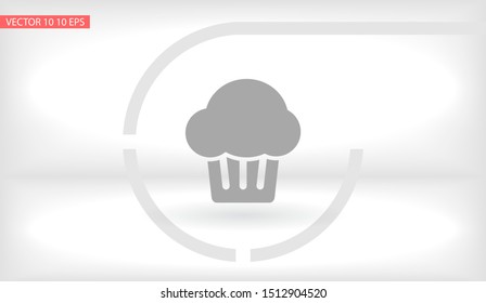 Vector icon cake 10 EPS . Lorem Ipsum Illustration design