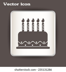 Vector icon cake