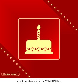 Vector icon cake