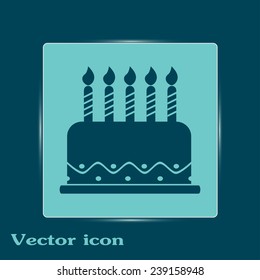Vector icon cake